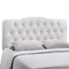 Annabel Queen Upholstered Vinyl Headboard White - Modway