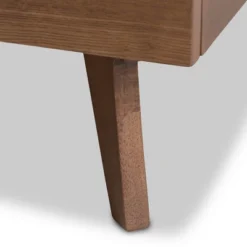 Soloman Mid - Century Modern Fabric And Walnut Finished Wood Platform Bed - Baxton Studio -Nexera Furniture Store GUEST 03c9c00e e739 4116 b976 7e63afc66c1c