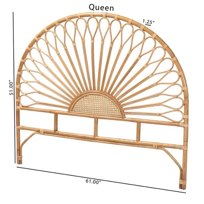 Perenna Natural Rattan Headboard Brown - Bali & Pari 9 Perenna Natural Rattan Headboard Brown - Bali & Pari - Image 7