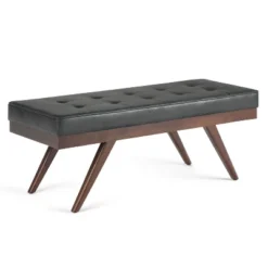 48" Keenan Mid Century Ottoman Bench Faux Air Leather - Wyndenhall -Nexera Furniture Store GUEST 064ff8bd f1c3 419f b7ca 95c0c48ae16c
