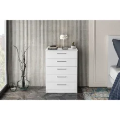 Juliette 5 Drawer Chest - Polifurniture -Nexera Furniture Store GUEST 0692ea4e 4e8e 457f 83b6 56643a8e9882