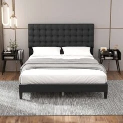 Costway Mid Century Modern End Table With Open Shelves Metal Support Legs For Bedroom White/Black/Coffee -Nexera Furniture Store GUEST 06ad645e 2858 4f84 87b3 b8ce16511608