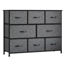 HOMCOM 8-Drawer Dresser, 3-Tier Fabric Chest Of Drawers, Storage Tower Organizer Unit With Steel Frame For Bedroom, Hallway -Nexera Furniture Store GUEST 0772a860 133b 477d 9fc6 a98c4b746669