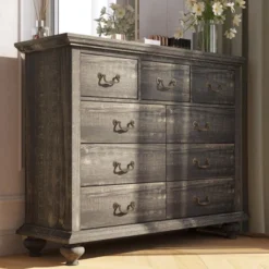 9-Drawers Dresser For Bedroom, Wooden Chest Of Drawer With Large Drawers & Metal Handles -Nexera Furniture Store GUEST 07b8cdec 6ff2 451d b6dc c152bd72d4c1
