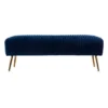 Tawver Contemporary Upholstered Bench Blue/Gold - Aiden Lane -Nexera Furniture Store GUEST 07e92695 bf06 4a52 bf9c 5266cc4ff31f
