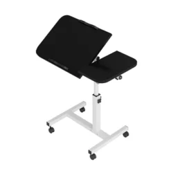 Overbed Table With Height Adjustable, Over Bed Table Movable Rolling Bedside Table Standing With Wheels, Desk Table With 0-90 Degrees Tilting -Nexera Furniture Store GUEST 0848d07d c6ab 49ee ac74 449dca5da7d6