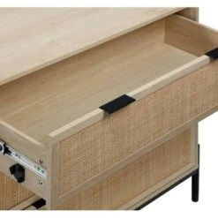 Nathan James Andrew And Mina Rattan Bedroom Set Light Oak -Nexera Furniture Store GUEST 08afc20b 6c4b 4948 8880 8f814b87213a