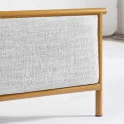 Classic Upholstered Platform Bed With Metal Frame And Solid Wood Ribs, Light Gray-ModernLuxe -Nexera Furniture Store GUEST 08ba159f 1532 4d88 89f3 2ad040e03803