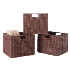 4pc Adriana Storage Bench With Baskets Walnut - Winsome 26 4pc Adriana Storage Bench With Baskets Walnut - Winsome -Nexera Furniture Store GUEST 08f0a035 bc35 4b89 971b ba731e493b74