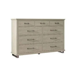 Set Of 2 38" 5 Drawer Chest And 64" 9 Drawer Dresser Beige - Accent Furniture -Nexera Furniture Store GUEST 09e5236f e727 4838 b9ac f26c4144e935