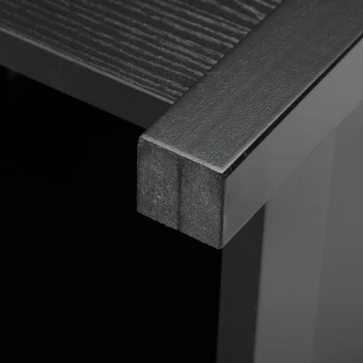 Resenkos End Table With Charging Station, Narrow Sofa Side Table, Wooden Nightstand, Bedroom Living Room Furniture, Black, Small Night Stands 8 Resenkos End Table With Charging Station, Narrow Sofa Side Table, Wooden Nightstand, Bedroom Living Room Furniture, Black, Small Night Stands - Image 6