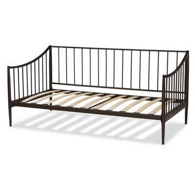 Full Rupert Vintage Industrial Metal Daybed Black - Baxton Studio 4 Full Rupert Vintage Industrial Metal Daybed Black - Baxton Studio - Image 2
