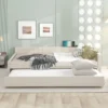 Full/Queen Size Upholstered Platform Bed With USB Ports, Modern Daybed With Trundle, Beige - ModernLuxe 1 Full/Queen Size Upholstered Platform Bed With USB Ports, Modern Daybed With Trundle, Beige - ModernLuxe -Nexera Furniture Store GUEST 0cc198bb 45c3 4036 b78f 41364f2c549e