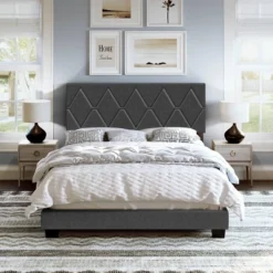 Darcy Diamond Stitched Upholstered Bed - Eco Dream -Nexera Furniture Store GUEST 0cf44620 7d76 4cb1 b984 e7bbdcd9e9a6