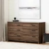 Tao 6 Drawer Double Dresser Natural Walnut - South Shore -Nexera Furniture Store GUEST 0dc41c0a 00d9 48bd aa57 054d1cca388c