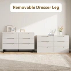 6 Dresser For Bedroom, 47.2" Wide Dresser, Freestanding Vertical Drawer Cabinet With Storage, Wooden Closet Storage Chest For Living Room, Hallway -Nexera Furniture Store GUEST 0e5a55ae c724 4f2c 98cf bd4359794ab9