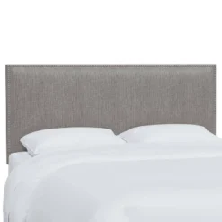 Arcadia Nailbutton Metallic Upholstered Headboard Groupie Pewter - Skyline Furniture -Nexera Furniture Store GUEST 0f0db8a3 f26c 4c49 91de 2e0e89c459ad