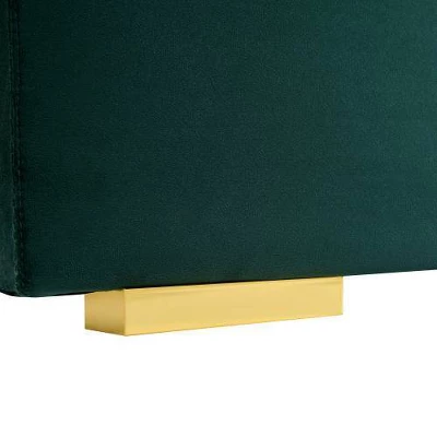 GDFStudio Kennedy Velvet Upholstered Bedroom Furniture Set With Two Floating Nightstands, Headboard 10 GDFStudio Kennedy Velvet Upholstered Bedroom Furniture Set With Two Floating Nightstands, Headboard - Image 8