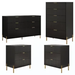 Festivo 4pc Modern Elegance Bedremm Chest And Dresser And 3 Drawer Nightstands Set 31 Festivo 4pc Modern Elegance Bedremm Chest And Dresser And 3 Drawer Nightstands Set -Nexera Furniture Store GUEST 11ff9c22 ae63 4925 9ff3 b50b443c8c90