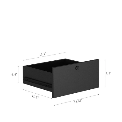 INFURNIC Nightstands Set Of 2 Modern Night Stand Smart Nightstands With Night Light For Bedroom Storage, Black, 15.74"*15.74"*41.14" 4 INFURNIC Nightstands Set Of 2 Modern Night Stand Smart Nightstands With Night Light For Bedroom Storage, Black, 15.74"*15.74"*41.14" - Image 2