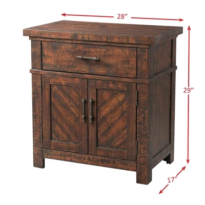 3pc Queen Dex Platform Storage Bedroom Set Walnut Brown - Picket House Furnishings 11 3pc Queen Dex Platform Storage Bedroom Set Walnut Brown - Picket House Furnishings - Image 9