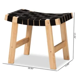 Nahla Rustic Wood Accent Bench Black/Oak Brown - Baxton Studio -Nexera Furniture Store GUEST 13a29de2 74e7 402d 8fc7 fc214d0d2756