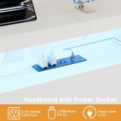 Aheaplus Headboards With Power Outlets And RGB LED Light -Nexera Furniture Store GUEST 14d8801f bbf5 4fbd a3c6 0a91d5ccf681