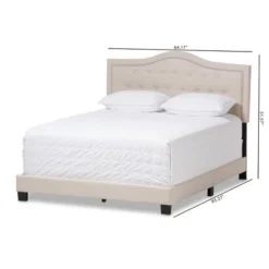 Emerson Modern And Contemporary Fabric Upholstered Bed - Baxton Studio -Nexera Furniture Store GUEST 14decab4 2be8 4754 995d a1151477195a