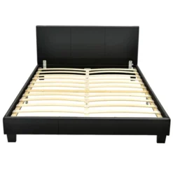 Costway Full Upholstered Platform Bed Frame With Linen/PU Headboard Wood Slat Gray/Black 19 Costway Full Upholstered Platform Bed Frame With Linen/PU Headboard Wood Slat Gray/Black -Nexera Furniture Store GUEST 15d41e6b 6cf7 4f57 89ab 872b64fc157d