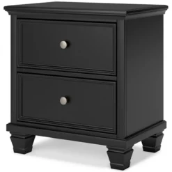 Signature Design By Ashley Lanolee Classic 2 Drawer Nightstand For Bedroom, Black -Nexera Furniture Store GUEST 15f9a00d a877 442f b7ef 69286085a871