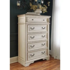 Realyn 5 Drawer Chest Chipped White - Signature Design By Ashley -Nexera Furniture Store GUEST 165b34f8 7b6a 40cb 9cee 2f13ffd09e22