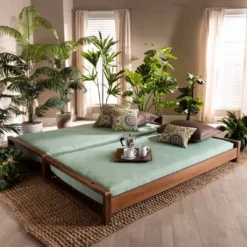 King Klara Wood Expandable Bed Frame Walnut - Baxton Studio 16 King Klara Wood Expandable Bed Frame Walnut - Baxton Studio -Nexera Furniture Store GUEST 16769fd1 d799 4add 8157 892946213c72