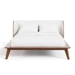 HOMES: Inside + Out 3pc Full Riverstone Mid-Century Boucle Platform Bedroom Set With 2 Nightstands Walnut -Nexera Furniture Store GUEST 181e186d b2a2 4820 8963 57fb8b7dbcb7