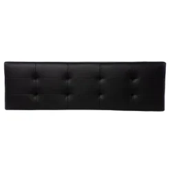 Southern Enterprises Valxan Faux Leather Bench Black/Gold - Aiden Lane -Nexera Furniture Store GUEST 1833018c b008 4803 a732 7de213153e12