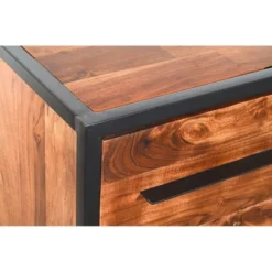 Handmade Dresser With Live Edge Design 4 Drawers Brown/Black - The Urban Port -Nexera Furniture Store GUEST 190db6d2 8b6c 4249 be48 fb706e7b8abb