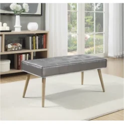 Amity Bench Pewter - OSP Home Furnishings