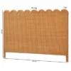 Bali & Pari Maritza Scalloped Rattan Pitrit Standalone Headboard -Nexera Furniture Store GUEST 1b962c98 69c5 420e a006 f2a16e6a70d6