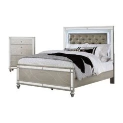 2pc La Mesa Bed And Chest Set Silver - HOMES: Inside + Out -Nexera Furniture Store GUEST 1de80eac a8a8 43db 8797 1b51a237ec50