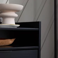 Mid-Century Modern Solid Wood 2 Drawer Nightstand - Saracina Home -Nexera Furniture Store GUEST 1e66c58e d402 466b b99f 0f0db29c1efe