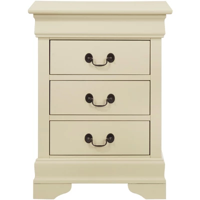 Passion Furniture Louis Philippe 3-Drawer Nightstand (29 In. H X 16 In. W X 21 In. D) 12 Passion Furniture Louis Philippe 3-Drawer Nightstand (29 In. H X 16 In. W X 21 In. D) - Image 10