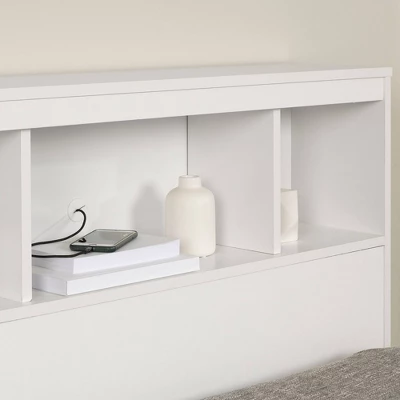 Full Fusion Bookcase Headboard Pure White - South Shore 5 Full Fusion Bookcase Headboard Pure White - South Shore - Image 3