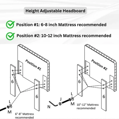Roundhill Furniture Findlay Bedroom Set, Plush 3D Upholstered Bed With Nightstand, 2-Piece 5 Roundhill Furniture Findlay Bedroom Set, Plush 3D Upholstered Bed With Nightstand, 2-Piece - Image 3