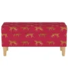 Storage Bench Cheetah Walk Raspberry - Skyline Furniture -Nexera Furniture Store GUEST 24902127 bced 43a8 8826 22140a4b401a