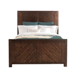 Dex Platform Storage Bed Walnut Brown - Picket House Furnishings