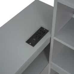 GDFStudio Oswald 4pcs Full Size Wooden Bedroom Furniture Sets With Shelves, Nightstand, Drawers And USB Ports 11 GDFStudio Oswald 4pcs Full Size Wooden Bedroom Furniture Sets With Shelves, Nightstand, Drawers And USB Ports -Nexera Furniture Store GUEST 265b11f8 2708 45ec 8cb6 96682224ac20