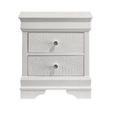 Blaze Modern Style 2-Drawer Night Stand Made With Wood In White Same AsG150108720 (NJ Inventory)
