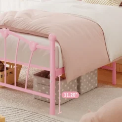Garvee Twin Bed Frame For Girls, Metal Twin Size Bed Frame With Sweet Heart-Shape Headboard And Footboard, No Box Spring Needed, Easy Assembly -Nexera Furniture Store GUEST 276db7ba 5fd5 45f0 b783 dce468c609f4