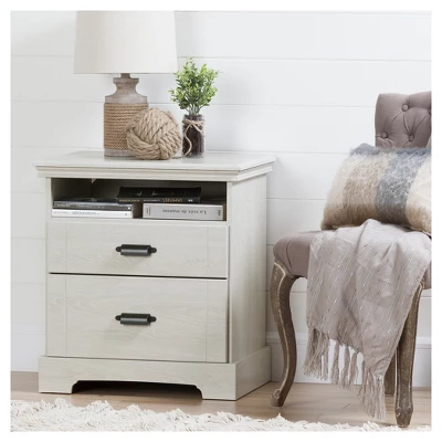 Avilla 2 Drawer Nightstand - South Shore 3 Avilla 2 Drawer Nightstand - South Shore