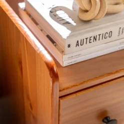 Katie Transitional Tray Top 1 Drawer Solid Wood Nightstand Caramel - Saracina Home -Nexera Furniture Store GUEST 28260c3a aaa5 4c99 b79d 239df753c046