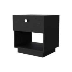 Sapphtopaz Modern Night Stand With Open Storage Shelf & 1 Drawer Space-Saving Wood Side Table 2-Tier Small Nightstand For Bedroom,Living Room -Nexera Furniture Store GUEST 28c64e84 0123 4cc5 8caa 880f3606aadc